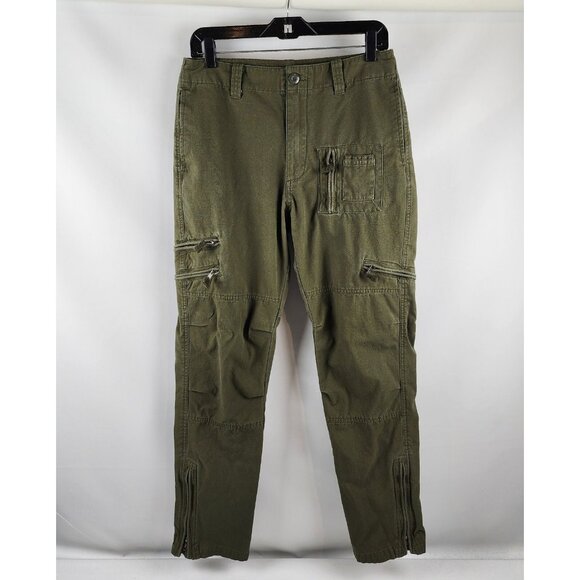 Free Knight Pants Mens 30 Cargo Tactical US Army Military Zipper Olive Green - Picture 1 of 13